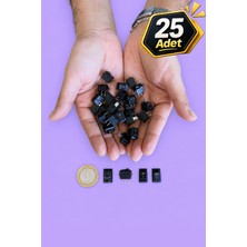 Tabis Mini Kare Işıksız On/off Anahtar Switch | 2 Pin | 25 Adet | Küçük Boy Aç-Kapa Işıksız | Siyah Anahtar | IC-125B