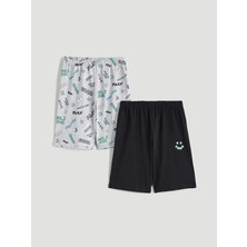 Lc Waikiki Yeni Sezon Beli Lastikli Erkek Çocuk Pijama Şort 2'li