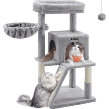 Feandrea PCT52W 110 cm Kedi Ağacı, Açık Gri