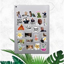Ms Major Selection Komik Mem Çıkartma Seri 1 Macbook Notebook Tablet Telefon Ajanda Laptop Defter St