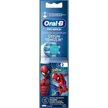 Oral-B Çocuk Için Spiderman Şarjlı Diş Fırçası Yedek Başlığı 2 Adet