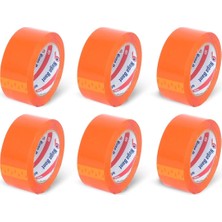 Nuga 45 mm x 100 mt Turuncu Koli Bandı 6 Adet