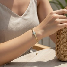 Xuping Jewelry Stil Incisi/xupıng Jewelry Balık Sırtı Nazar Boncuklu Bileklik