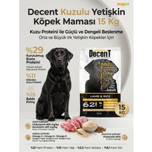 Decent Kuzulu Yetişkin Köpek Maması 15 kg (Yeme Garantili)