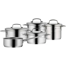 Wmf Mini 5 Parça Tencere Seti, Indüksiyon Uyumlu, Metal Kapaklı, Cromargan® Yüksek Kaliteli Paslanma