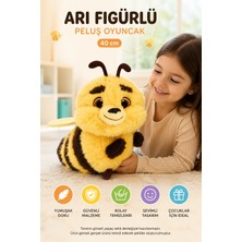 Open City 40 cm Arı Figürlü Pelüş Oyuncak Yumuşak Dokulu Sarı Kahverengi Sevimli Çocuk Oyuncağı Oyun Arkadaşı!