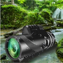 Hero 80X100 Taşınabilir Monoküler Dürbün Teleskop Uzun Menzilli Tek Göz Dürbün Avcılık Spor Kamp Siyah