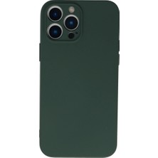 Eco Port Apple Iphone 13 Pro Kılıf Nano Içi Kadife Silikon - Koyu Yeşil - Koyu Yeşil