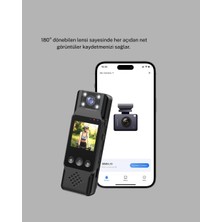 180 Derece Dönebilen Mini Kamera Full Hd Tft Ekran Hareket Sensörlü (Kopya)