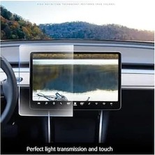 Genel Tedarik Tesla Ile Uyumlu Model Y 15 Inç 2023 2024 Multimedya Auido Ekran Koruyucu Cam Film Çizilmez Araç Screen Protector
