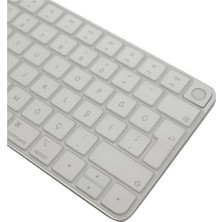 Genelec Magic Keyboard 3 Ile Uyumlu Klavye Koruyucu A2449 A2450 A3118 A3203, Touch Id Uyumlu, Silikon 0.3 mm Ultra Ince, Yıkanabilir, Toz-Sıvı Koruma, Sessiz Yazım Şeffaf