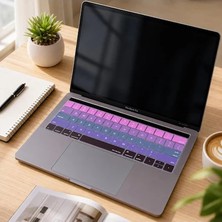 Genelec Us Ingilizce Klavye Koruyucu Macbook Pro 13 15 Touch Bar Uyumlu A1706 A1989 A2159 A1707 A1990 Amerikan Düz Enter Ansı Silikon Keyboard Cover Pembe Mavi