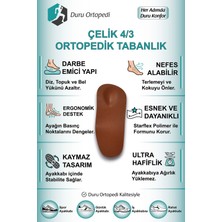 Çelik Destekli Ortopedik Tabanlık 4/3 (1 Çift)
