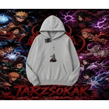 Tarzsokak Minato Namikaze Naruto Anime Karakteri Oversize Unisex Kapşonlu Sweatshirt Beyaz