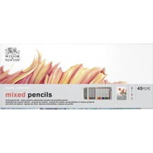 Winsor & Newton : Karışık Boya Kalem Seti : 45 Parça (Karton Kutu)