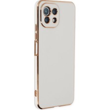 Eco Port Xiaomi Mi 11 Lite Kılıf Volet Silikon - Beyaz