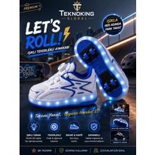Teknoking Global Çocuk Işıklı Tekerlekli Spor Ayakkabı – LED Tabanlı Paten Ayakkabı
