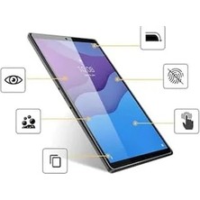 Genel Tedarik Tab M9 Ile Uyumlu Zore Tablet Temperli Cam Ekran Koruyucu, Renksiz