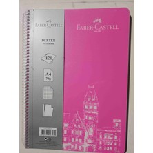 Faber Castell 120 Yaprak Karelı Notebook Defter A4 Spırallı