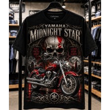 Carismatisort Yamaha Kırmızı Midnight Star Motor Motorsiklet Bay Bayan Unisex Kadın Erkek Tişört T-Shirt