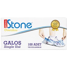 Broken Stone Tek Kullanımlık Galoş Lastik Halkalı 100 Adet