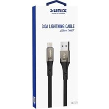 3.0A Usb-A Lightning Örgülü Secret Data ve Şarj Kablosu SC-121
