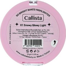 Callista So Bright Baked Highlighter Aydınlatıcı 01 Snowy Glowy Light