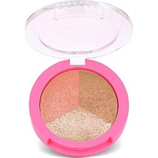 Beauty Glow Baked Trio - 3’lü Allık, Bronzer ve Aydınlatıcı Paleti