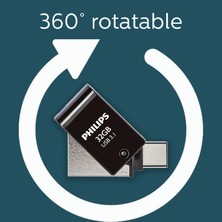 2'si 1 Arada Otg Edition Ultra Speed Usb-C/usb 3.1 Çift USB Flash Sürücü USB Bellek 32 GB Pc, Dizüstü Bilgisayar, Bilgisayar,  Akıllı Telefon, Tablet, Ultra Küçük, 180 Mb/s'ye Kadar