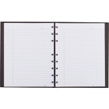 Notebook Defter, Tek Konu, Dar Çizgili, Siyah Kapak, 75 Yaprak 23,5 x 18,4 cm