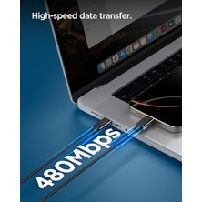 Usb-C To Usb-C 1 Metre Kablo 60W Güç/pps 2.0 Desteği Super Hızlı Şarj / 480 Mbps Data Aktarım Hızı Type-C Ekstra Dayanıklı - ACA08718