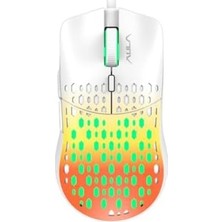 Aula S11 Pro 3600DPI Rgb Optik Gaming Mouse, Turuncu