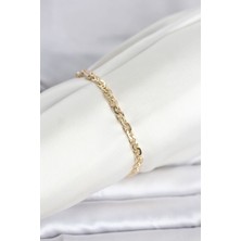 cm 14K Gold Renk Zincir Model Kadın Bileklik