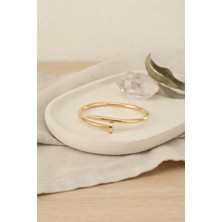 316L Çelik Gold Renk Çivi Model Bileklik