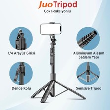 JST40 Alüminyum Monopod Selfie Çubuğu Kumandalı Uyumlu