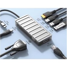 100W 7in1 Usb-C Hub Adaptör Hb-12