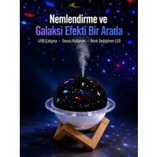 Shopwave USB Bağlantılı Projektör Işıklı Taşınabilir Mini Hava Nemlendirici ve Aroma Difüzörü