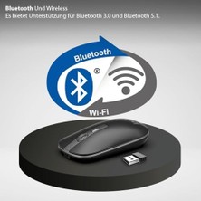 Inca IWM-531RA Bluetooth & Rechargeable Special Metallic Silent Mouse