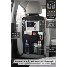 Empressco Araç Içi Koltuk Arkası Düzenleyici, Oto Koltuk Arkası Organizer ve Koruyucu, Tablet Bölmeli, Çok Amaçlı Organizer