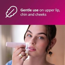 Yüz Epilasyon Cihazı, Hipoalerjenik Başlık, Tam Dairesel LED Işık, Dahili Ayna, Kendiliğinden Bilenebilir Bıçaklar, Kompakt ve Taşınabilir Tasarım, BRR454/00