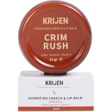 Crım Rush Kırmızı Renkli Dudak & Yanak Balmı Bitkisel Krem Allık&ruj&far