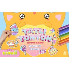 Kawaii Tatlı Tonton - Çıkartma Hediyeli Boyama Albümü