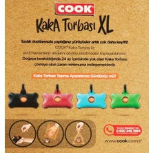 Kaka Torbası, Büyük Boy, 4 Rulo x 30 Torba, 120 Adet, Kavun Kokulu, Turuncu