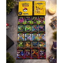 Abetto Market Pokemon Oyun Kartı 5 Set Bir Arada Toplam 20 Paket Pokemon Oyun Kartı ve Pokemon Kart Koruyucualbüm
