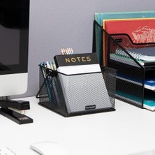 Reader Network Mutfak Eşyaları Veya Aksesuar Kutusu, Saplı, Tezgah Veya Çalışma Masası Düzenleyici, Metal Izgara, 2 Adet, 25,4 cm U x 17,8 cm G x 12,1 cm Y, Siyah