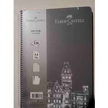 Faber Castell 120 Yaprak Karelı Notebook Defter A4 Spırallı