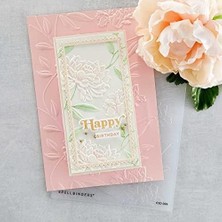 Spellbınders Papercrafts, Inc 3D Kabartma Klasörü Beau Bloom, Opak