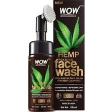 Wow Skin Hemp Yüz Temizleme Köpüğü-Güçlendirici Yenileyici Canlandırıcı Yüzde Doksan Sekiz Doğal Içerik 150ML