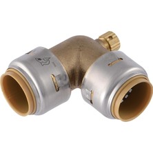Sharkbite Max 1,9 cm 90 Derece Dirsek, Tahliye Havalandırmalı, Pirinç Tesisat Armatürü UR5256A