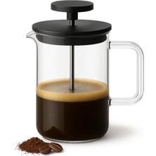 French Press, 0,40 L Cam Kahve ve Çay Demliği, Borosilikat Cam, Bpa Içermez, Isıya Dayanıklı, Bulaşık Makinesi Uyumlu